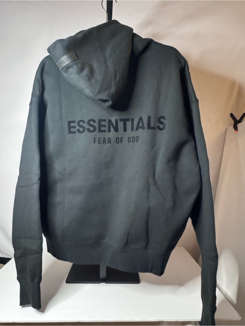 Essentials Fear Of God Pullover Hoodie in Black